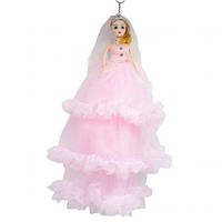 Кукла в длинном платье`Невеста`, розовый (MiC)