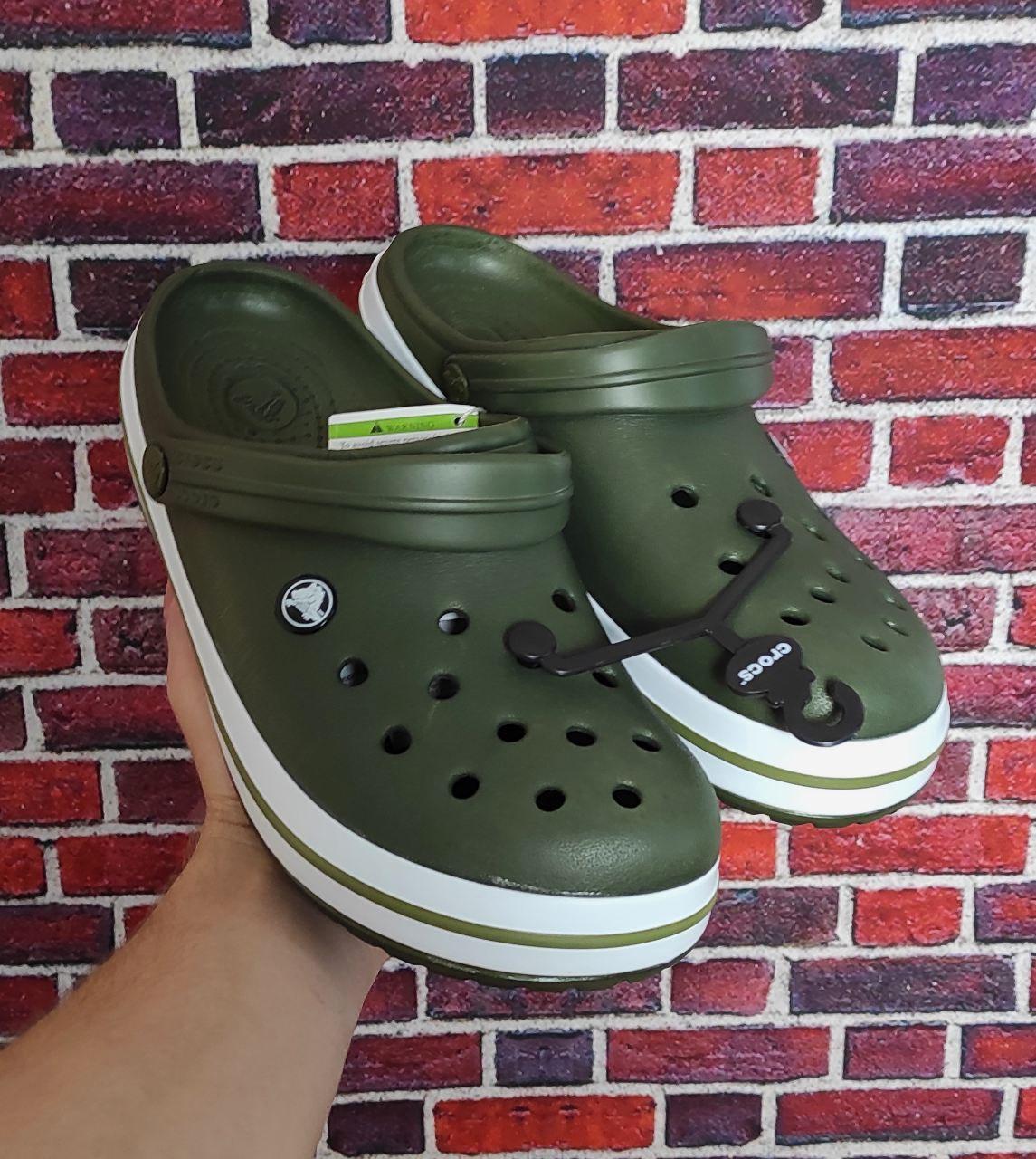 Тапочки чоловічі CROCS Haki (08784)