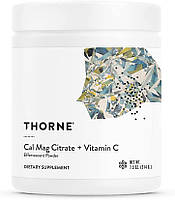 Thorne Research Cal-Mag Citrate + Vitamin C / Кальцій Магній цитрат + вітамін С шипучий порошок 214 г