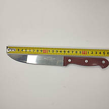 Ніж кухонний універсальний 26 см із коричневою ручною, фото 4