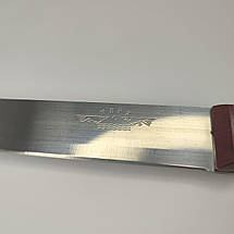 Ніж кухонний універсальний 26 см із коричневою ручною, фото 5