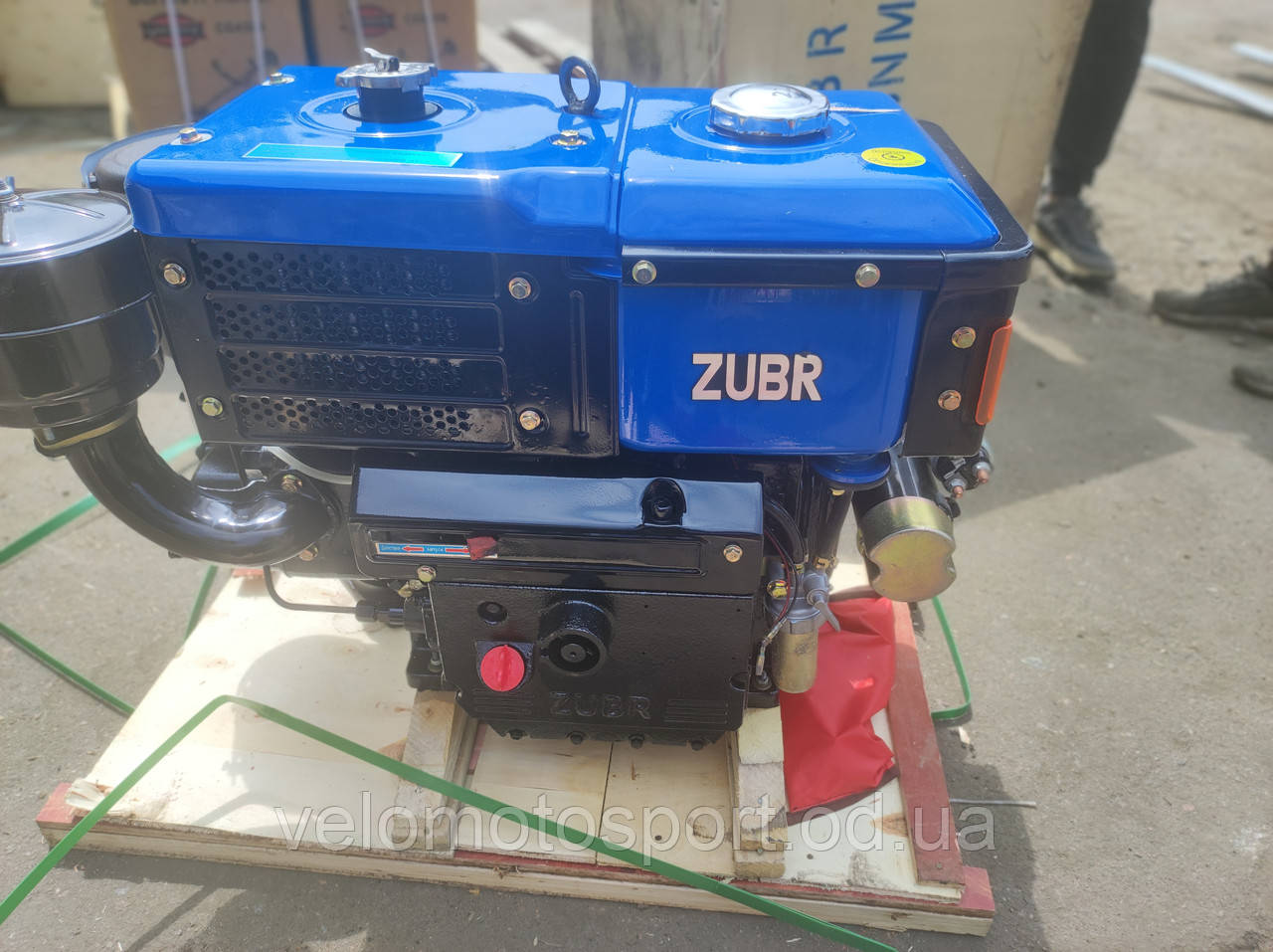 Дизельний двигун на мотоблок Зубр (Zubr) R195NM (12 л. с)