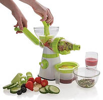 Соковижималка cоковитискач ручний шнековий багатофункціональний Guoyuan XD Design Manual Slow Juicer