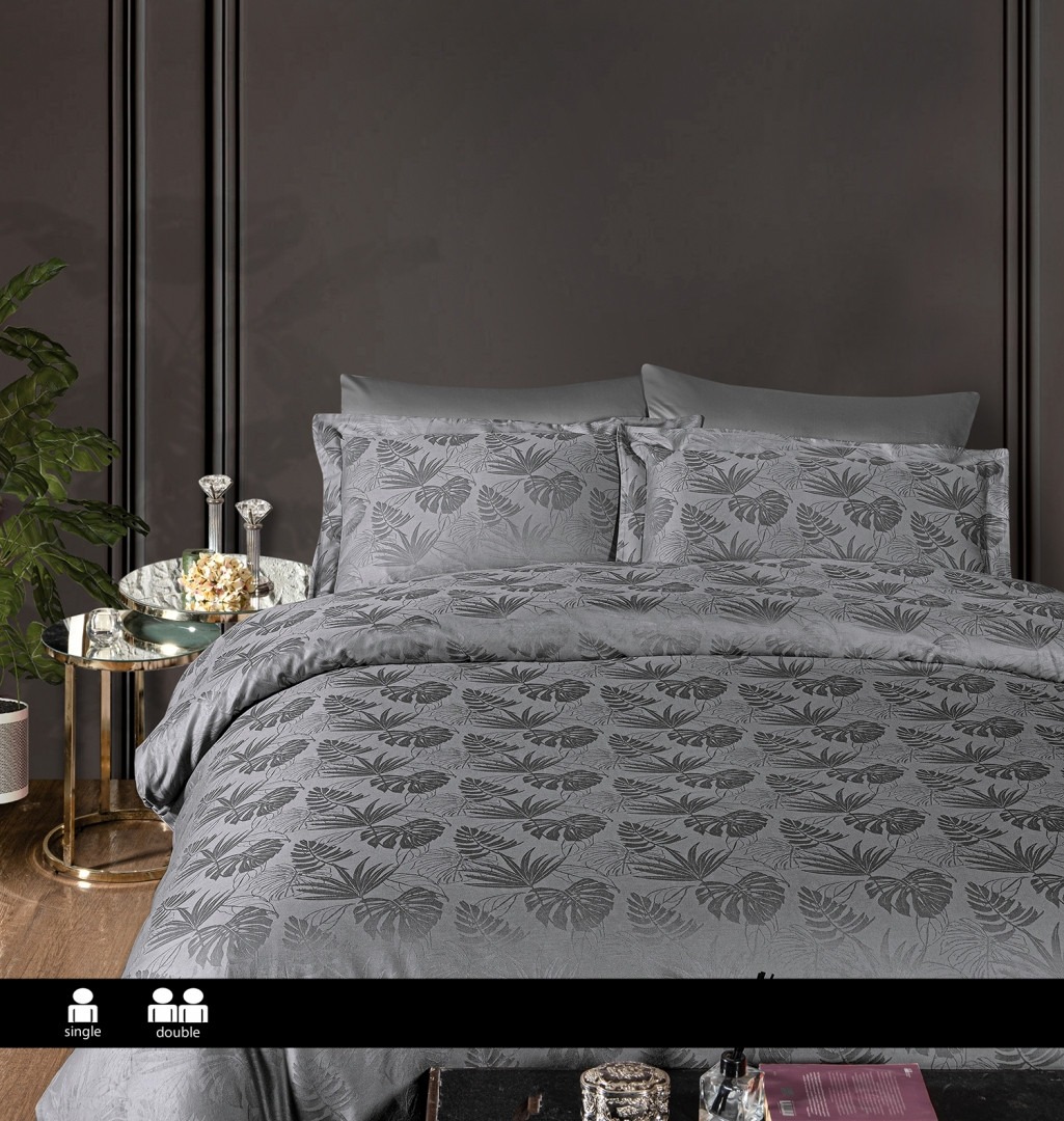 Турецька Постільна білизна First Choice Jacquard Satin Nichol Storm
