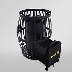 Піч для лазні Бочка 20 м3 з виносом