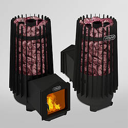 Піч для лазні та сауни "Вулкан" 25м3 скло, дверцята 315*315  без виносу