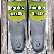 Устілки спортивні силіконова п'ята вирізні сірі, фото 3