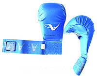 Перчатки (накладки) для каратэ ARW WKF размер L синий L