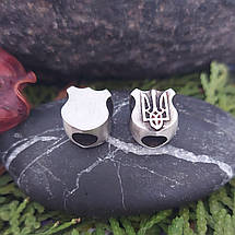 Герб України Бусина, Тризуб, намистина, Бусина, шарм, для паракорду, шкіри, фото 5