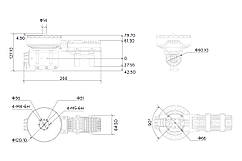 Комбо мотор Hobbywing Xrotor X11 14S з регулятором без пропелера (CCW)