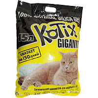 Наповнювач гігієнічний силіконовий для котячого туалету Kotix GIGANTE 15 л