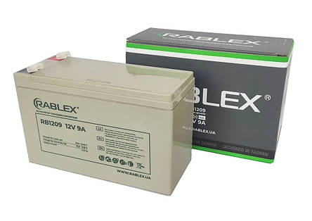 Акумулятор Rablex 12V 9ah (RB1209), фото 1