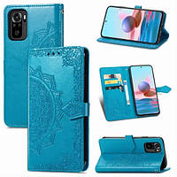 Чохол Vintage для Xiaomi Redmi Note 10 / Note 10S книжка з візитницею синій