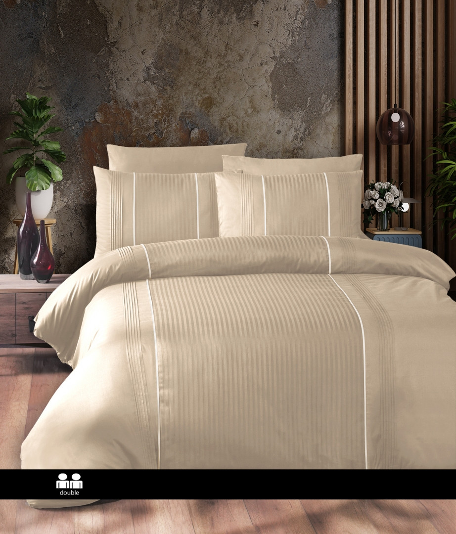Турецька Постільна Білизна First Choice Deluxe Ranforce Elegant Cappucino