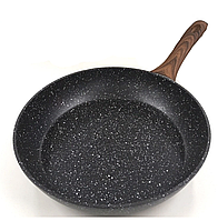 Сковорода 26 см с антипригарным мраморным покрытием - BN-525, Черный