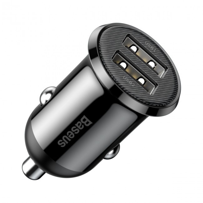 Baseus Grain Pro 2x USB 4.8A (Black), фото 1