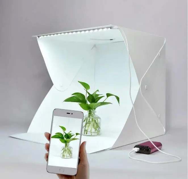 Photobox – лайтбокс з LED підсвічуванням для предметної зйомки 40см