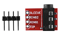 Аудио разъем на плате jack 3.5 TRRS 4 контакта
