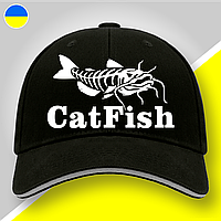 Кепка (бейсболка) "CatFish" подарок рыбаку