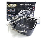 Сковорода фритюрниця глибока з кришкою Benson — BN-355, фото 4