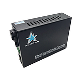 Медіаконвертер 10/100BASE-T 100BASE-FX 1SM WDM SC 20KM TX1310/RX1550nm Alistar, фото 2