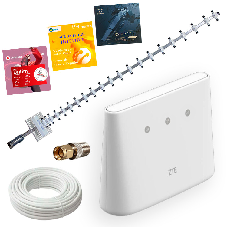 4G Wi-Fi роутер ZTE MF-293(N) + Антена Стріла-4 (21ДБ)