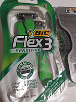 Одноразовые бритвенные станки Bic Flex 3 Sensitive (3 шт.)