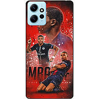 Силіконовий бампер чохол для Xiaomi Redmi Note 12 з малюнком Маппе PSG Mbappe