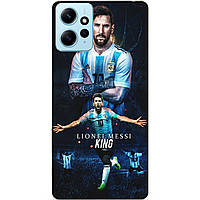 Силіконовий бампер чохол для Xiaomi Redmi Note 12 з малюнком Messi Аргентина