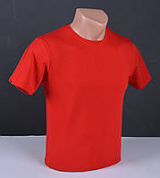Мужская футболка однотонная красная Турция 4148
