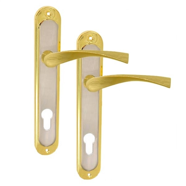 Ручка дверна Imperial BRAVO STL 55 мм SN/GP сатен-золото