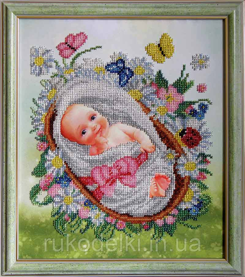Батьки! Я прийшла... Канва з нанесеним малюнком для вишивання бісером Солес СД-04-СХ
