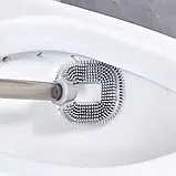 Силіконовий йорж для чистки унітазу Wenko Toilet Brush з настінним тримачем, фото 9