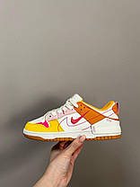 Жіночі Кросівки Nike SB Dunk Low Disrupt 2 Sunrise / Найк СБ Данк Дисрапт 2 Санрайс Низькі Білі з Помаранчевим, фото 3