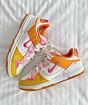 Жіночі Кросівки Nike SB Dunk Low Disrupt 2 Sunrise / Найк СБ Данк Дисрапт 2 Санрайс Низькі Білі з Помаранчевим, фото 6