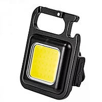 Акумуляторний LED ліхтарик з Type-C (3 режими, карабін, магніт)