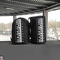 Комплект для путешествия дорожная сумка и городской рюкзак на молнии Napapijri Черный с белым