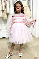 Платье нарядное розового цвета Банти для девочки (98 см.) Suzie