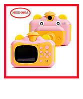 Детский фотоаппарат с мгновенной печатью фотографий Wi Fi Print Camera Pink