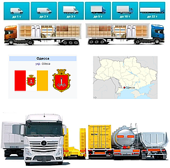 Вантажоперевезення із Одеси в Одесу