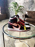 Жіночі кросівки Air Jordan 1 Retro High Bloodline Black Red White 555088-062 розмір 44, фото 6