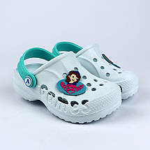 2032малин Крокси Vitaliya білі для дівчинки розмір Україна, фото 2