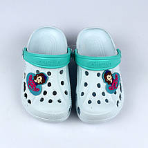 2032малин Крокси Vitaliya білі для дівчинки розмір Україна, фото 4