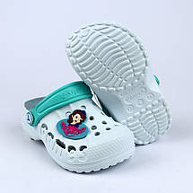 2032малин Крокси Vitaliya білі для дівчинки розмір Україна, фото 3