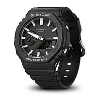Полимерные мужские наручные часы Casio G-Shock GA-2100-1AER с полимерным ремешком