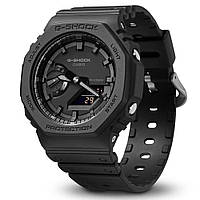 Чорний полімерний чоловічий наручний годинник Casio G-Shock GA-2100-1A1ER з полімерним ремінцем