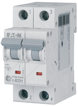 Автоматичний вимикач Eaton (Moeller) HL-B20 2P 20A 4.5kA (194762)