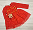 Сукня для дівчинки Crown червона 1596, розмір 85, фото 2