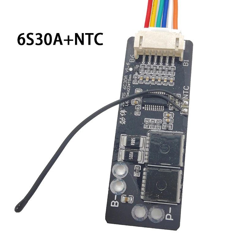 BMS 6S 30A + NTC Контролер заряду/розряду з самовідновленням (балансир) Li-Ion 18650