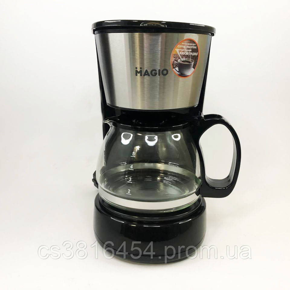 Домашняя кофеварка MAGIO MG-964 650 Вт, Капельная кофеварка для дома, бытовая кофемашина - фото 7 - id-p1848103291